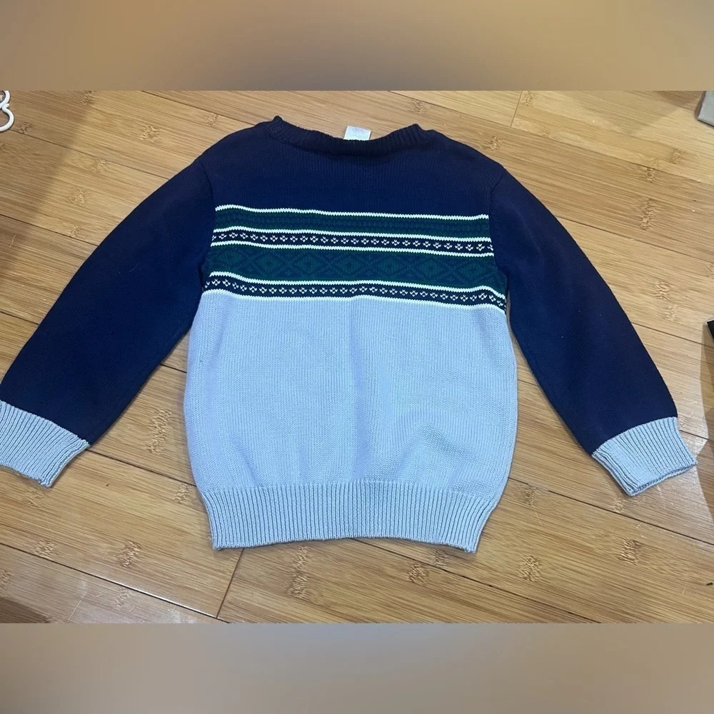 Gymboree Navy and Gray Striped Sweater Size 3T NWT